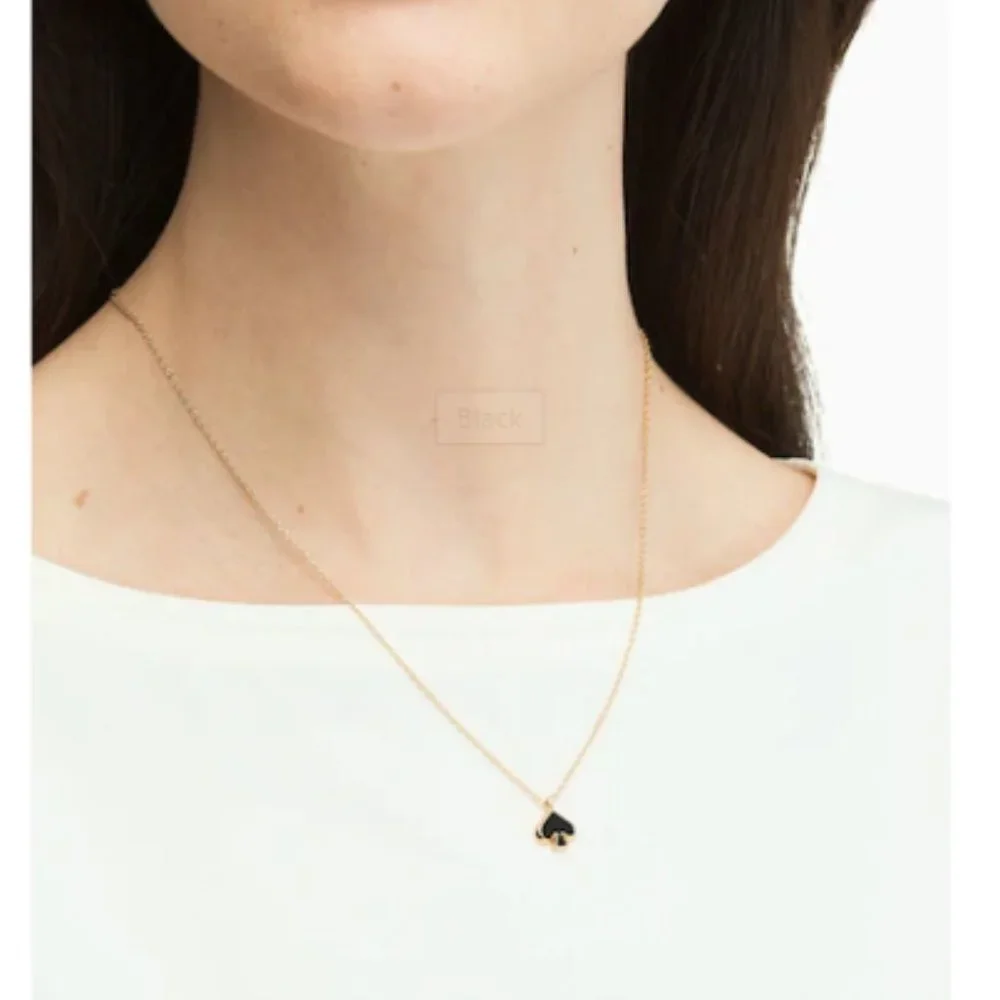 ♠️ kate spade ♠️ Everyday Spade Enamel Mini Pendant